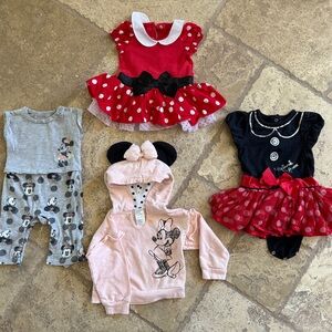 Bundle of Disney Baby Minnie Mouse Outfits